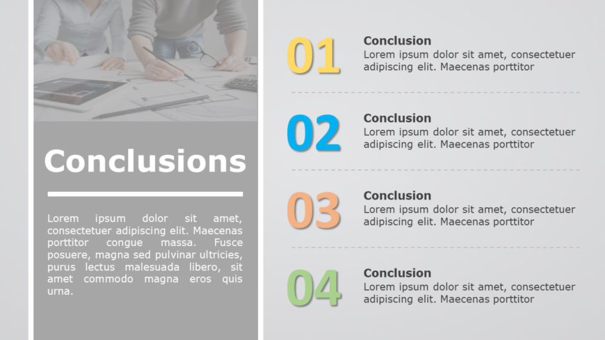 Conclusion Slide 13 PowerPoint Template