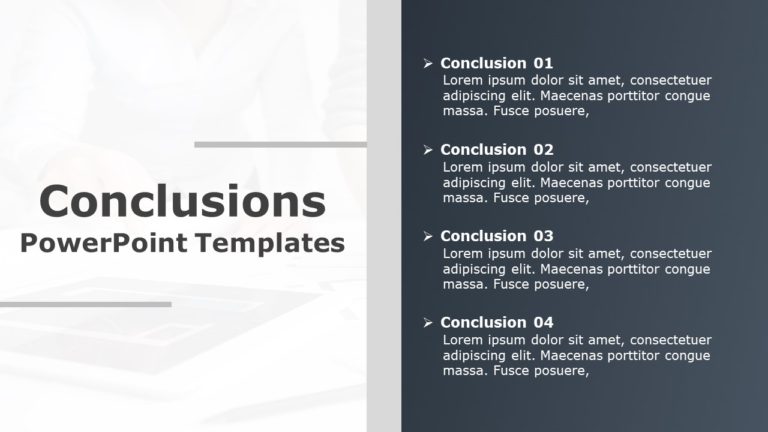 Conclusion Slide 19 PowerPoint Template & Google Slides Theme