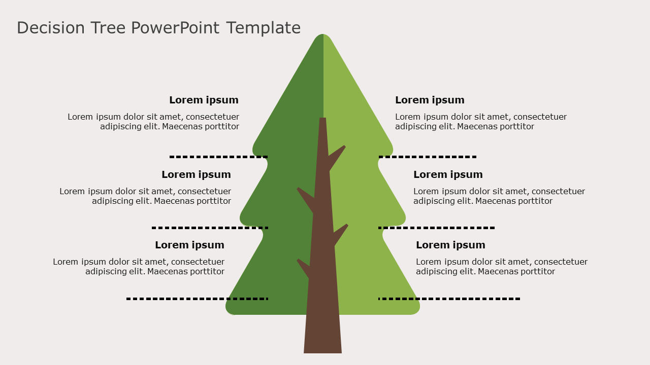 Decision Tree 01 PowerPoint Template & Google Slides Theme