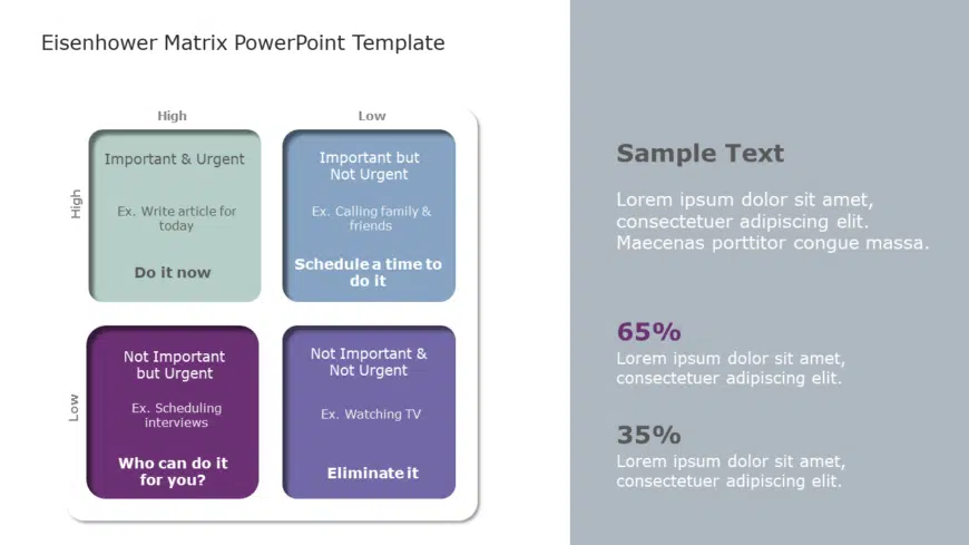 Eisenhower Matrix 03 PowerPoint Template