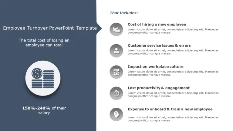 Employee Turnover PowerPoint Template & Google Slides Theme