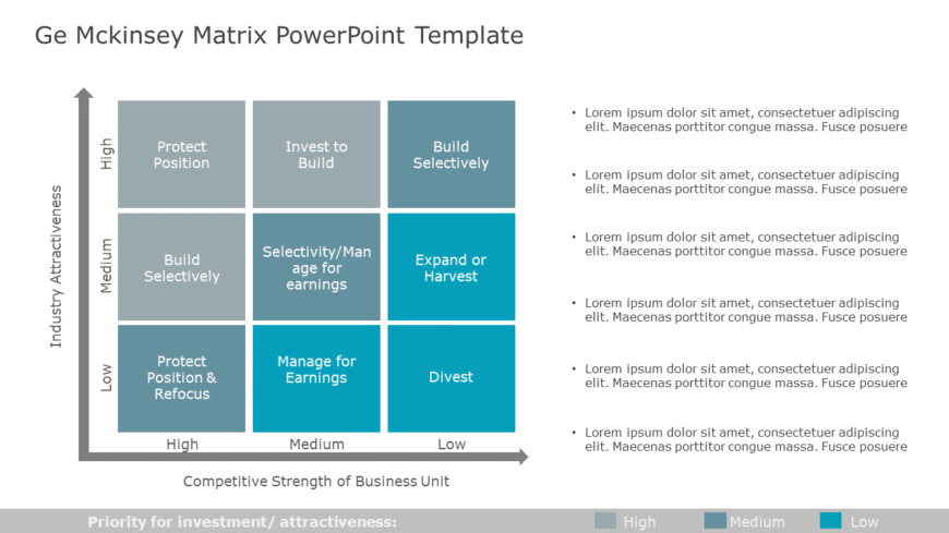 GE Mckinsey Matrix 01 PowerPoint Template