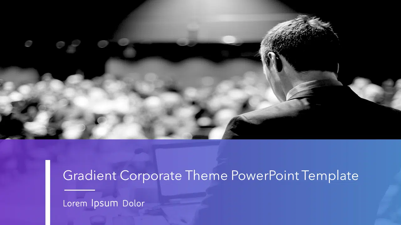 Gradient Corporate Theme PowerPoint Template & Google Slides Theme