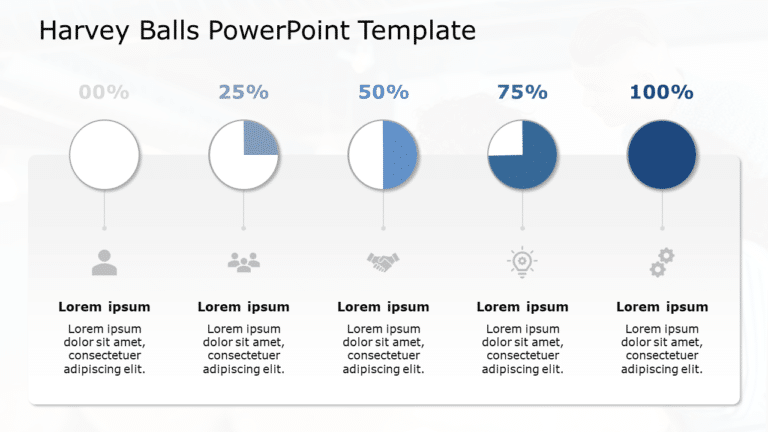 Harvey Balls 03 PowerPoint Template & Google Slides Theme