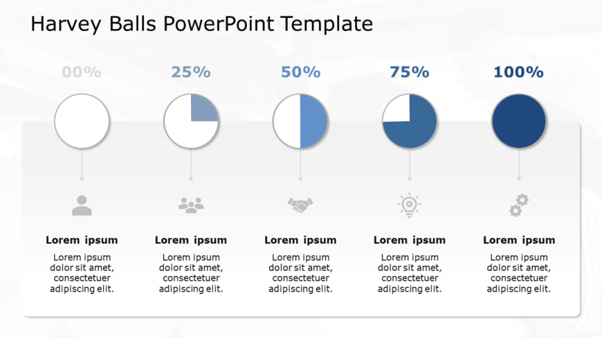 Harvey Balls 03 PowerPoint Template