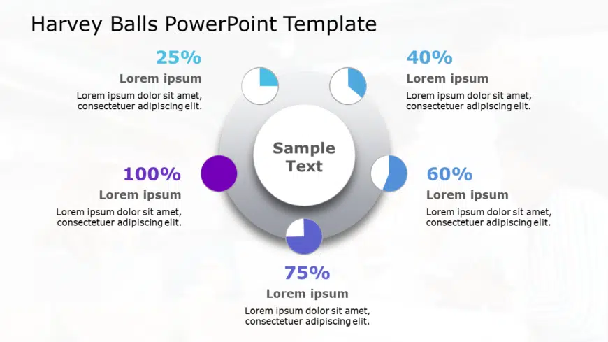 Harvey Balls 06 PowerPoint Template