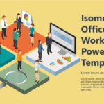 Isometric Office Working PowerPoint Template & Google Slides Theme