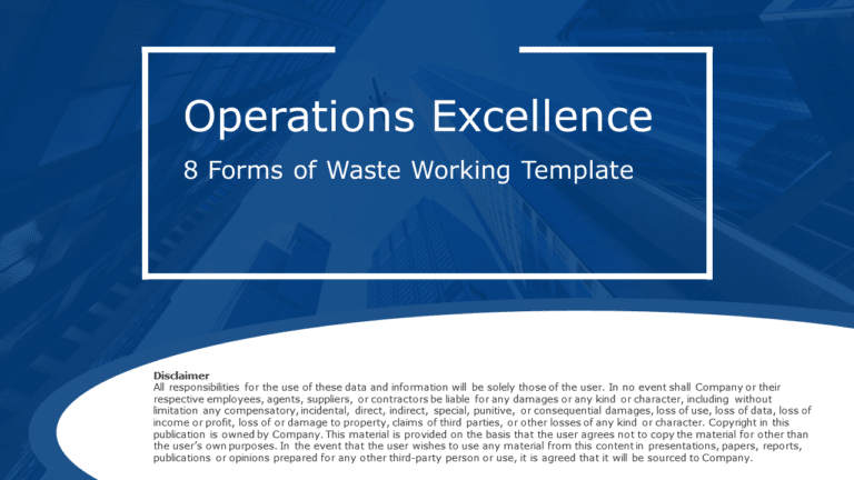 Process Improvement – 8 Ways of Reducing Waste PowerPoint Template & Google Slides Theme