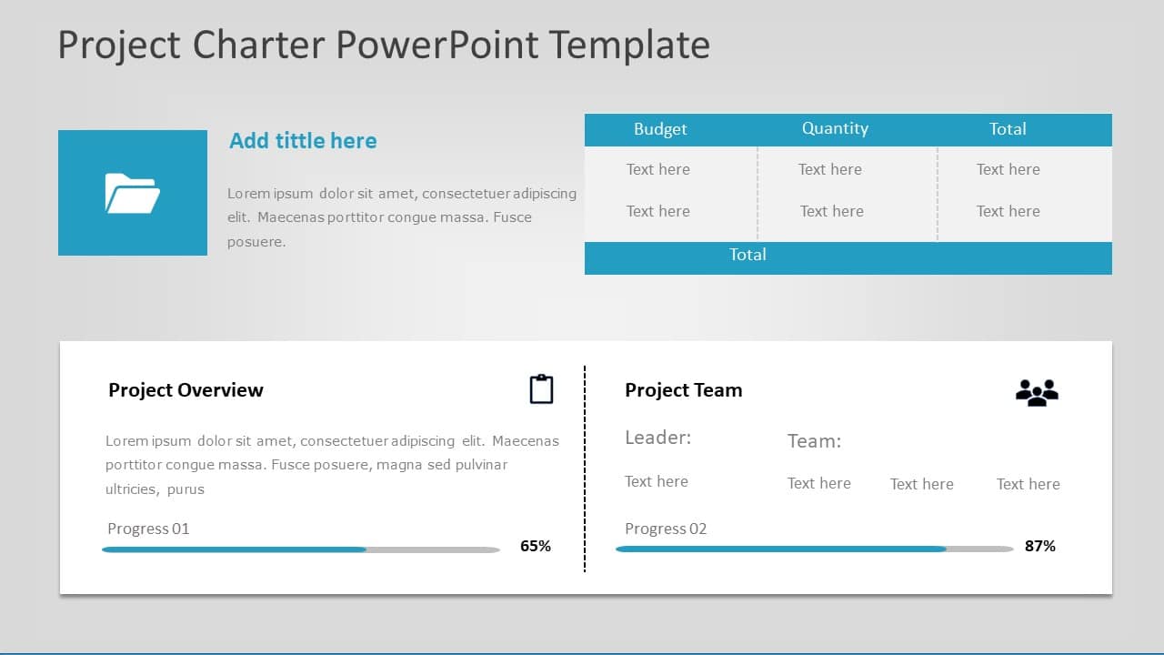 Project Charter PowerPoint Template & Google Slides Theme