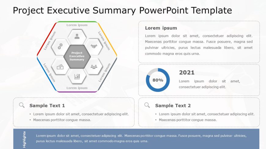 Project Executive Summary 01 PowerPoint Template