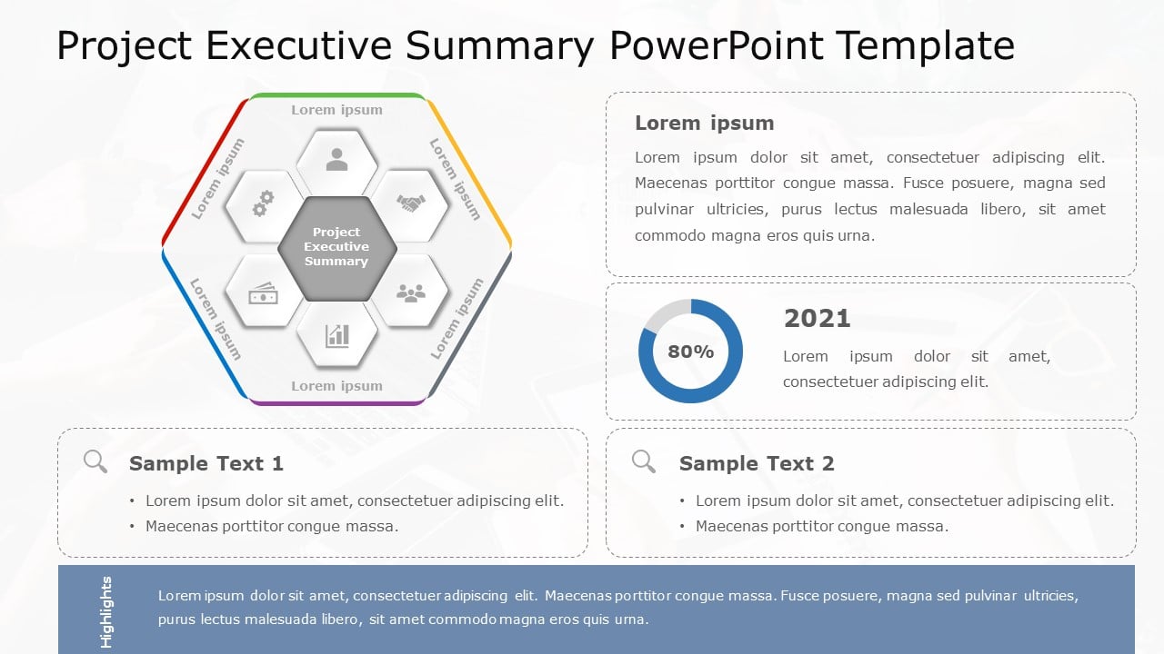 Project Executive Summary 01 PowerPoint Template & Google Slides Theme