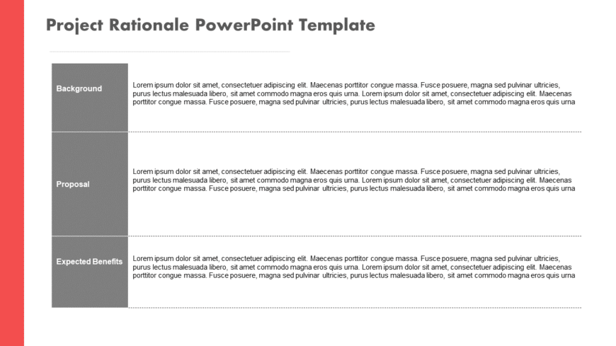 Project Rationale PowerPoint Template