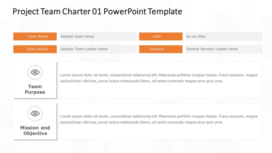 Project Team Charter 01 PowerPoint Template