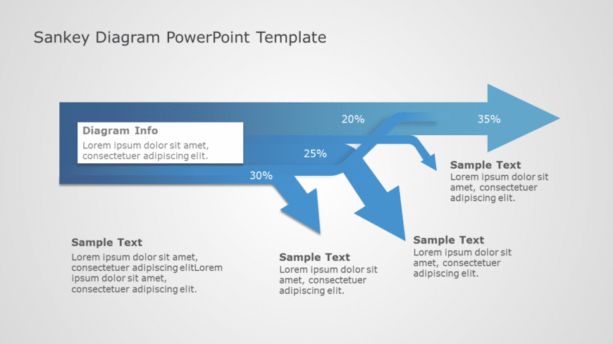 Sankey Diagram 02 PowerPoint Template