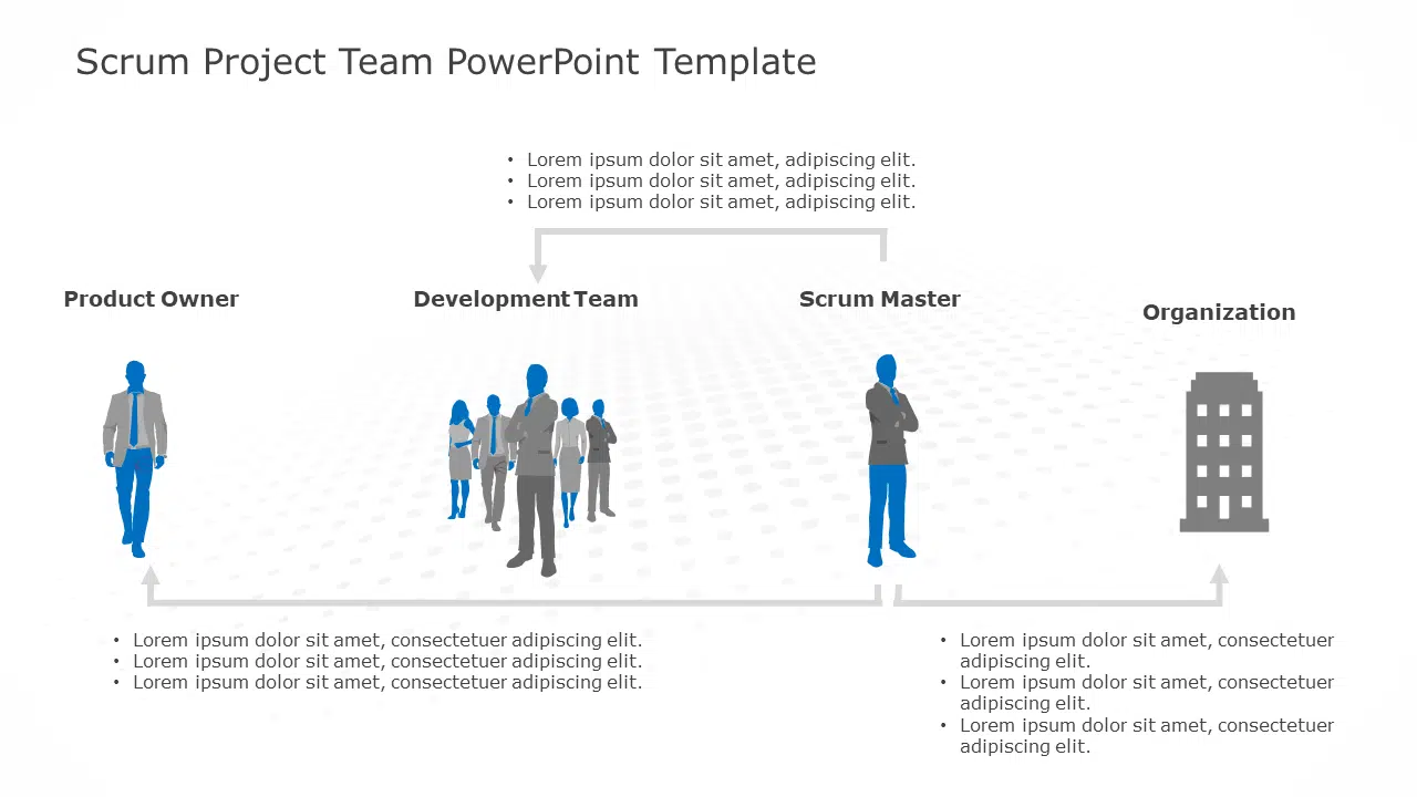 Scrum Project Team PowerPoint Template & Google Slides Theme