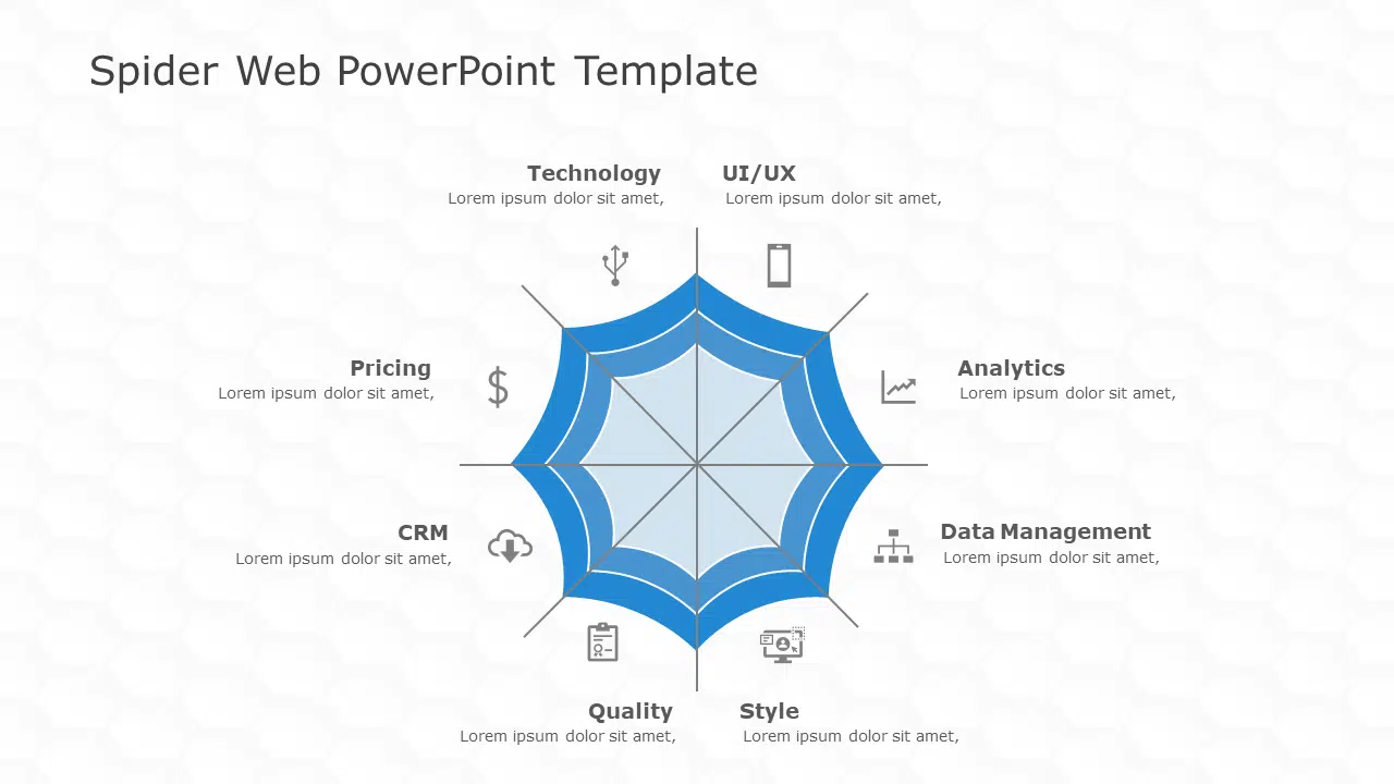 Spider Web 01 PowerPoint Template & Google Slides Theme