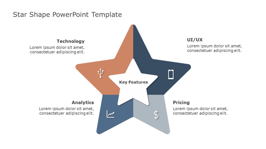 Star Shape PowerPoint Template