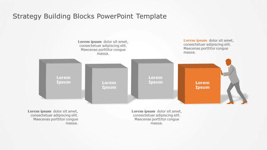 Strategy Building Blocks PowerPoint Template