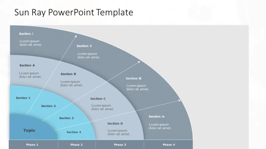 Sun Ray PowerPoint Template