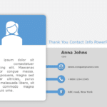 Thank You Contact Info PowerPoint Template & Google Slides Theme