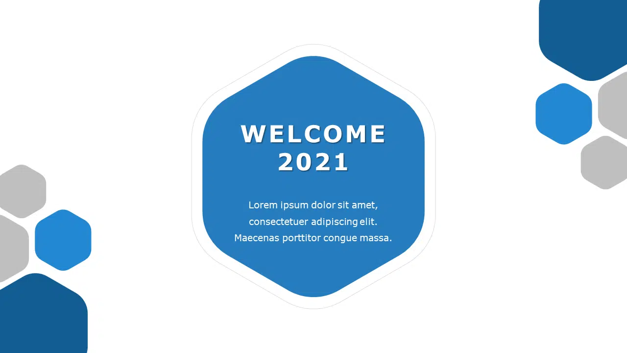 Welcome Slide 2021 PowerPoint Template & Google Slides Theme