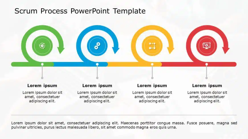 scrum process PowerPoint Template