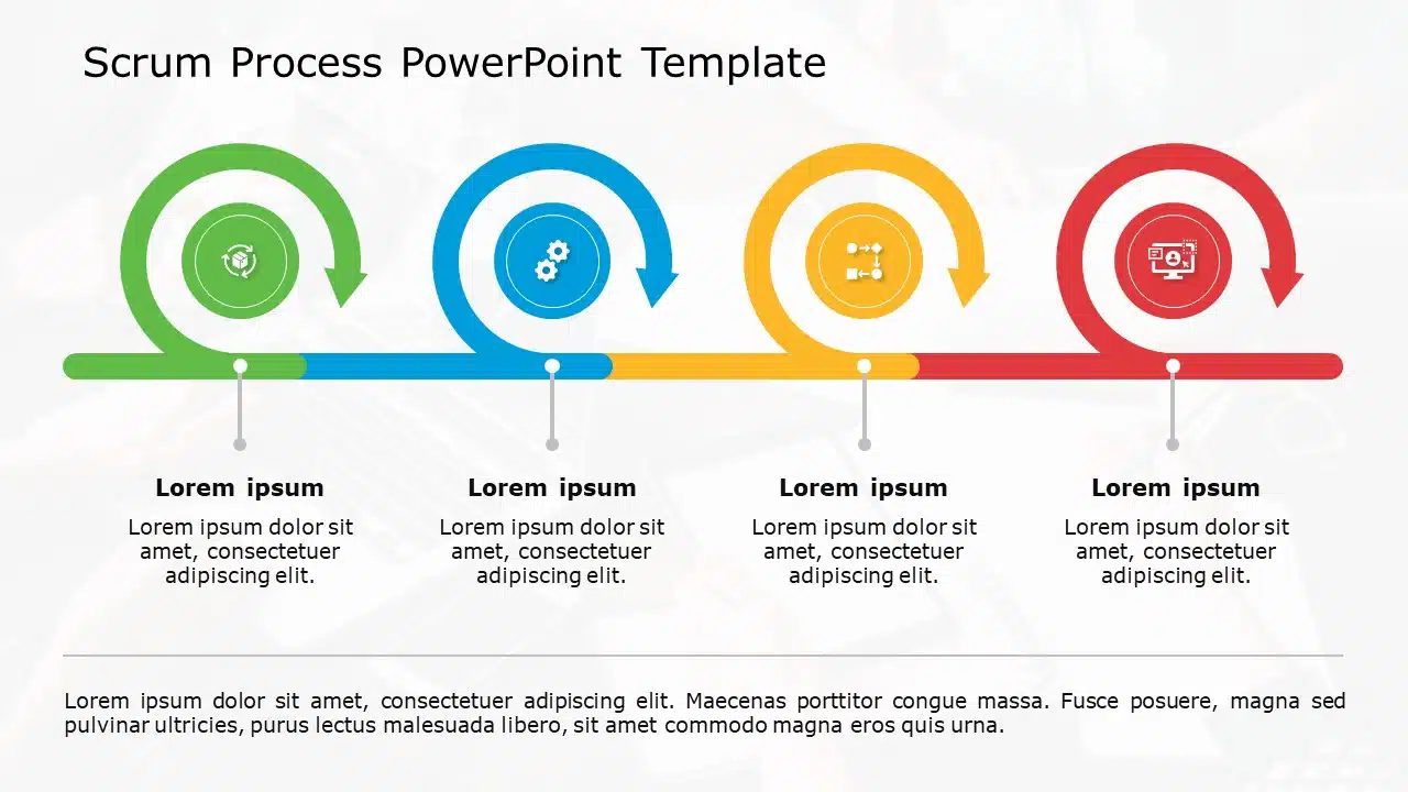 scrum process PowerPoint Template & Google Slides Theme