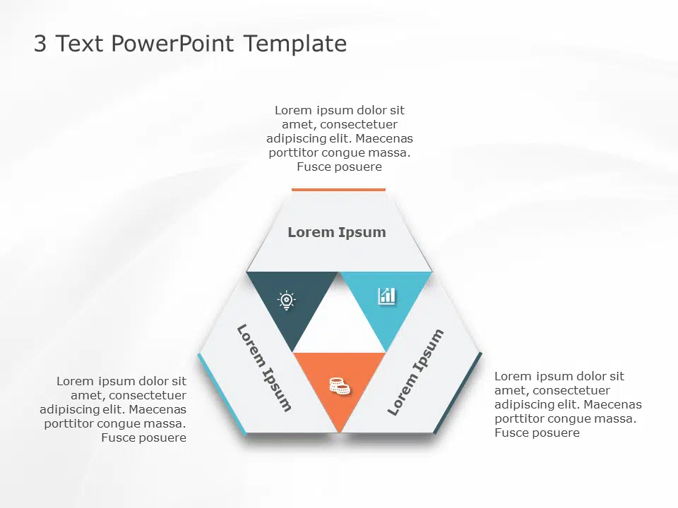 3 Text PowerPoint Template & Google Slides Theme