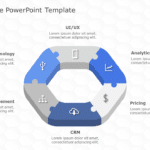 6 Piece Puzzle PowerPoint Template & Google Slides Theme
