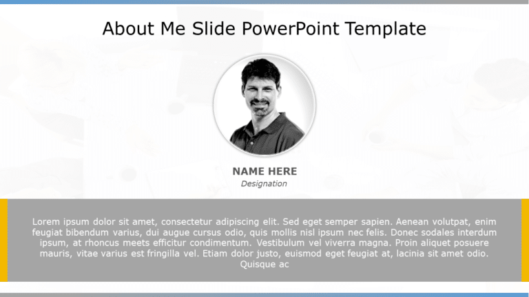 About Me Slide16 PowerPoint Template & Google Slides Theme