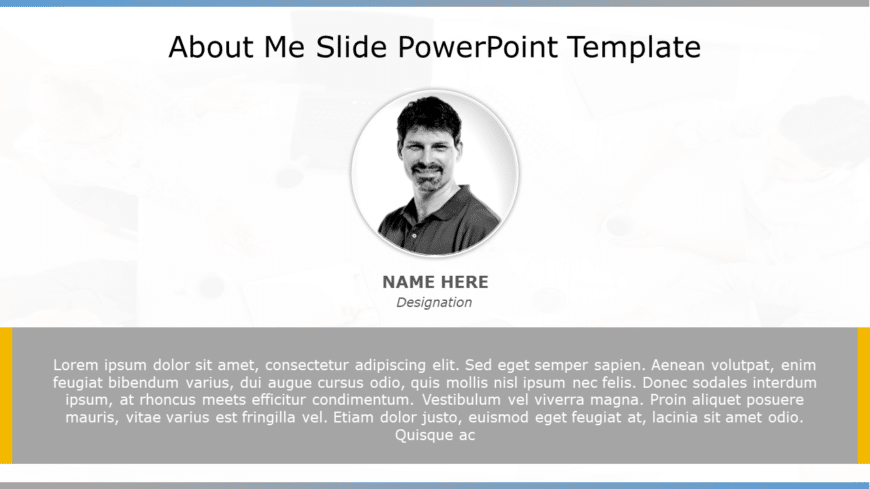 About Me Slide16 PowerPoint Template