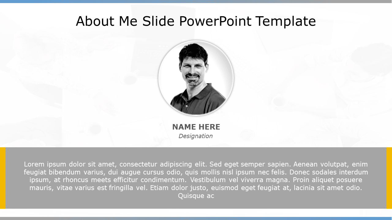 About Me Slide16 PowerPoint Template & Google Slides Theme