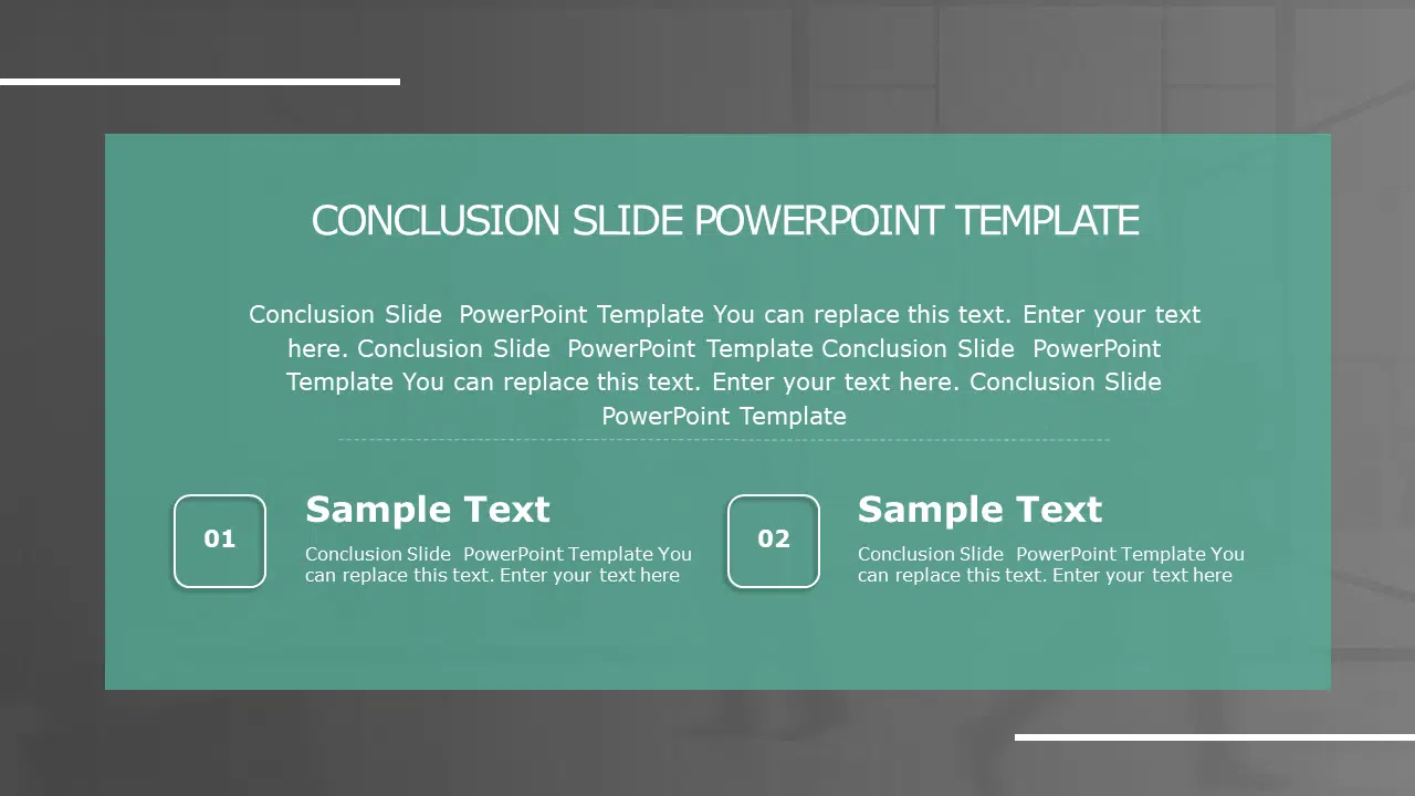 Conclusion Slide 02 PowerPoint Template & Google Slides Theme