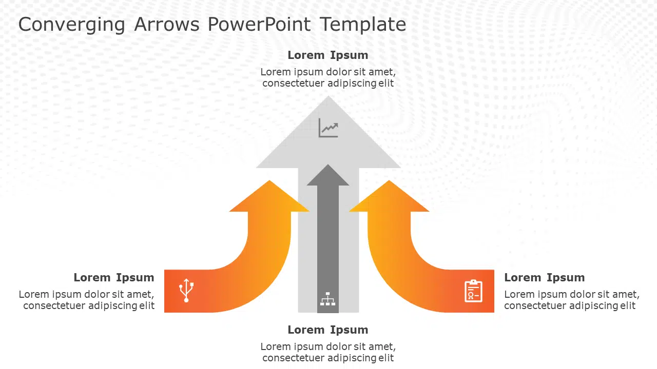 Converging Arrows PowerPoint Template & Google Slides Theme