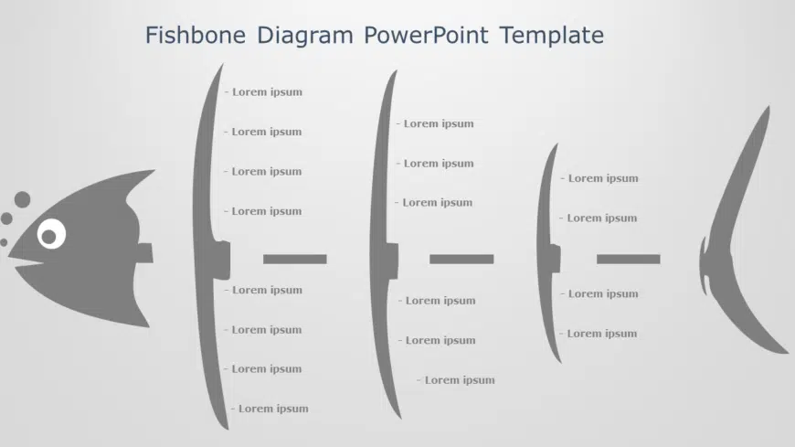 Fishbone Diagram 02 PowerPoint Template