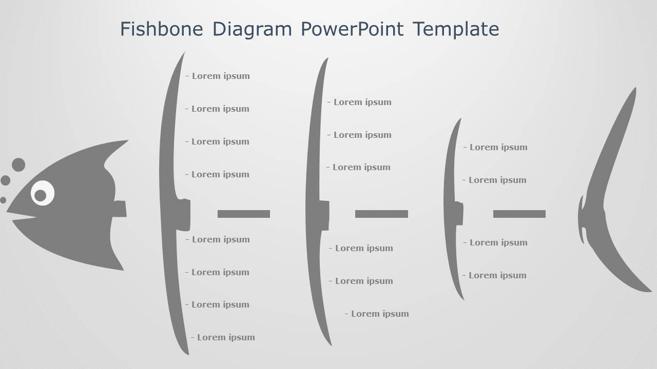 Fishbone Diagram 02 PowerPoint Template & Google Slides Theme