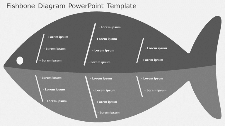 Fishbone Diagram 04 PowerPoint Template & Google Slides Theme