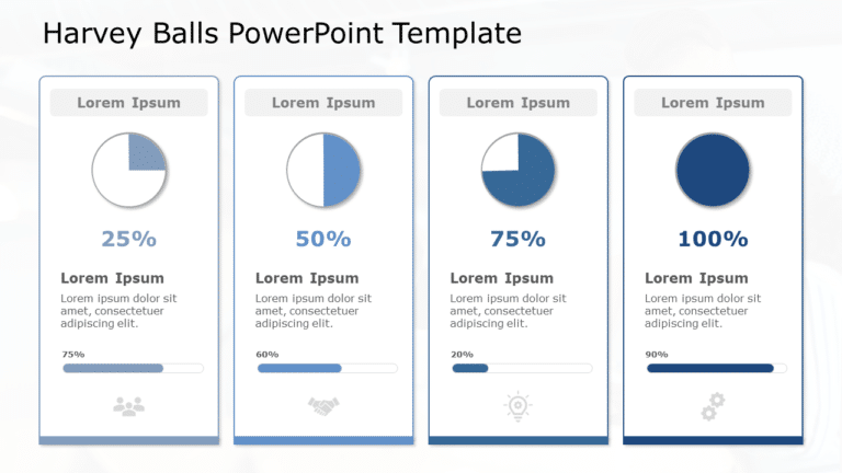 Harvey Balls 04 PowerPoint Template & Google Slides Theme