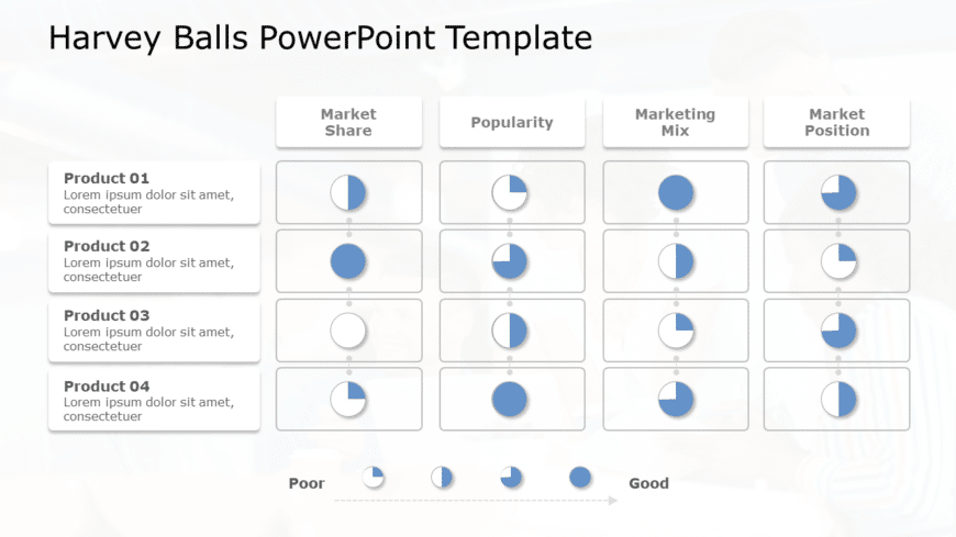 Harvey Balls 20 PowerPoint Template