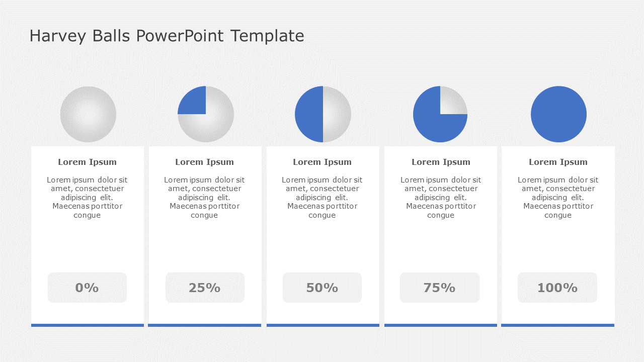 Harvey Balls PowerPoint Template & Google Slides Theme