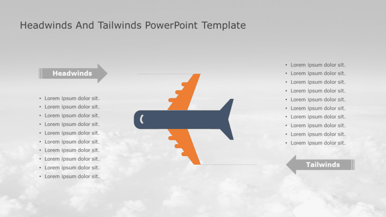 Headwinds and Tailwinds PowerPoint Template & Google Slides Theme