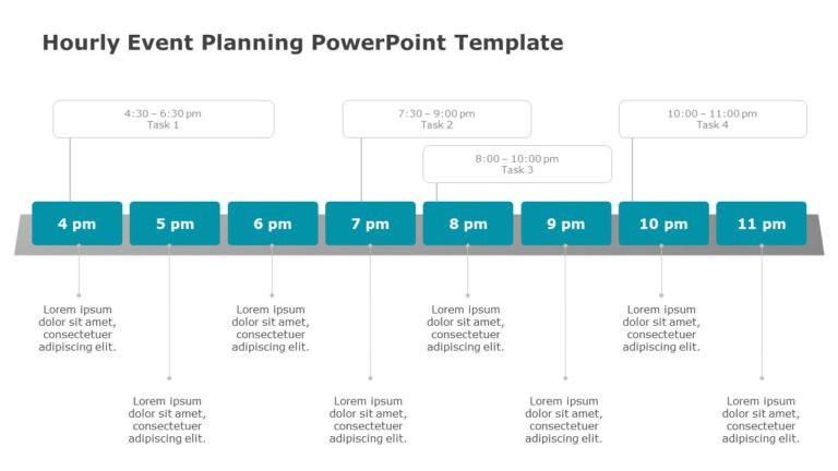 Hourly Event Planning PowerPoint Template & Google Slides Theme