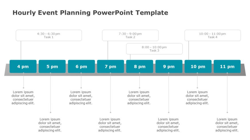 Hourly Event Planning PowerPoint Template