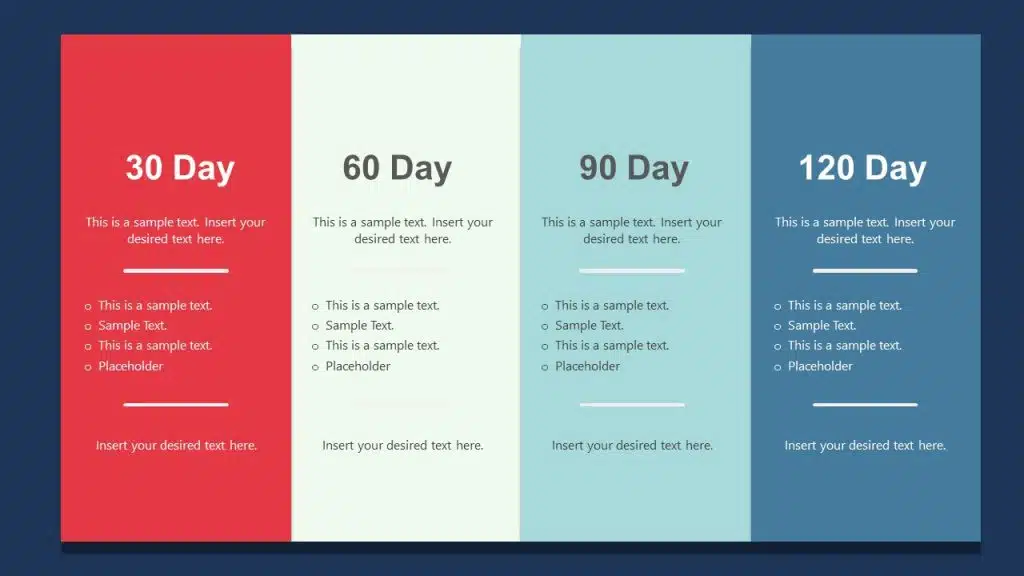 Animated 30 60 90 Day Plan Template