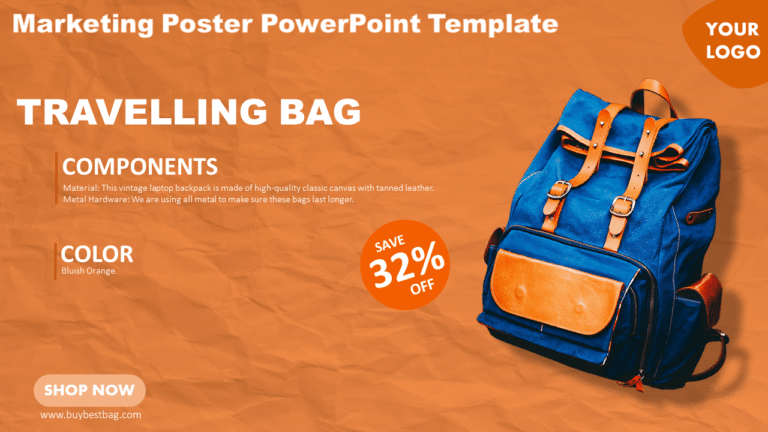 Marketing Poster PowerPoint Template & Google Slides Theme