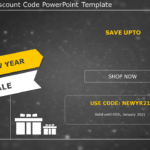 New Year Discount Code PowerPoint Template & Google Slides Theme