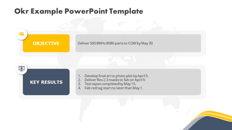 OKR Example 02 PowerPoint Template & Google Slides Theme