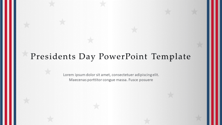 Presidents Day 01 PowerPoint Template & Google Slides Theme