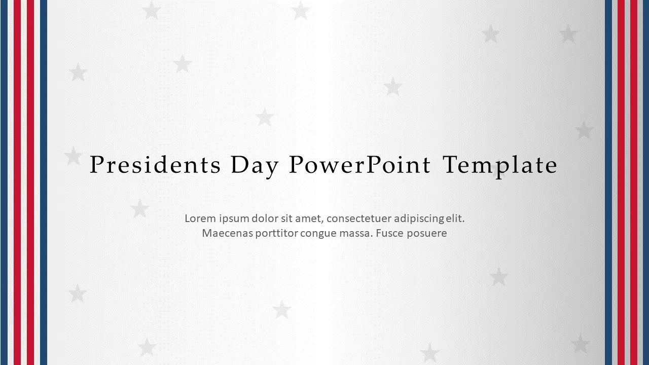 Presidents Day 01 PowerPoint Template & Google Slides Theme