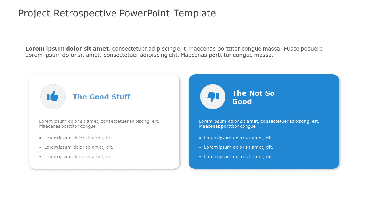 Project Retrospective PowerPoint Template & Google Slides Theme